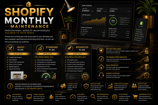SHOPIFY MONTHLY MAINTENANCE